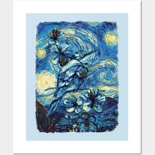 The Beauty of a sparrow Van Gogh Style Posters and Art